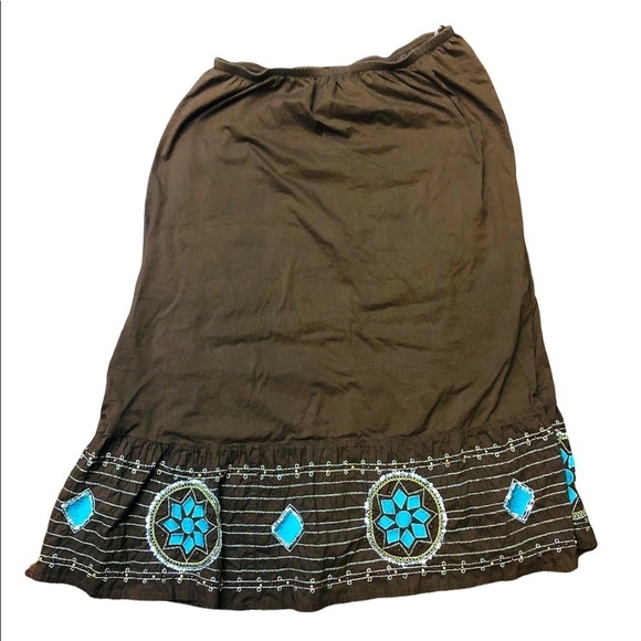 Westbound Embellished Aztec Maxi Skirt - Picture 5 of 7